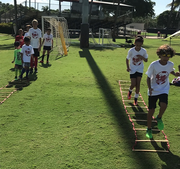 Miami summer soccer camp at Barry University powered by Oasys Sports